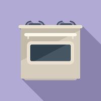 vetor plano de ícone de fogão de forno. gás de cozinha