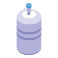 vetor isométrico do ícone do sistema de osmose de tanque. filtro de água