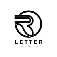 logotipo da letra r, símbolo do alfabeto vetorial, design para logotipos de marcas com letra inicial vetor