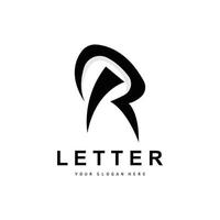 logotipo da letra r, símbolo do alfabeto vetorial, design para logotipos de marcas com letra inicial vetor