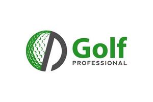 letra n para modelo de vetor de design de logotipo de golfe, rótulo vetorial de golfe, logotipo de campeonato de golfe, ilustração, ícone criativo, conceito de design