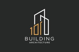 letra i para logotipo de remodelação imobiliária. elemento de modelo de design de logotipo de construção de arquitetura de construção. vetor