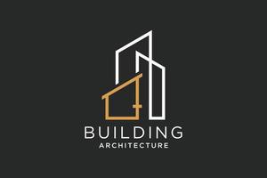 letra q para logotipo de remodelação imobiliária. elemento de modelo de design de logotipo de construção de arquitetura de construção. vetor