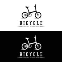 logotipo de bicicleta, vetor de veículo casual, design adequado para lojas de bicicletas, ramos esportivos, bicicletas de montanha e bicicletas infantis