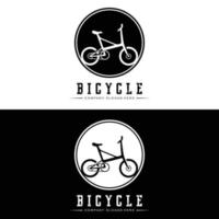 logotipo de bicicleta, vetor de veículo casual, design adequado para lojas de bicicletas, ramos esportivos, bicicletas de montanha e bicicletas infantis