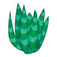 ícone de agave manchado, estilo cartoon vetor