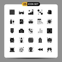 25 ícones criativos sinais modernos e símbolos de paixão masculino google posições de amor elementos de design vetoriais editáveis vetor