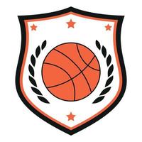 ilustração de um logotipo de basquete. vetor