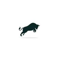 ilustração de ícone de vetor de modelo de logotipo de touro. logotipo do touro