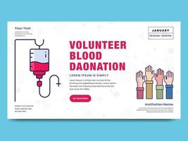 doação de sangue, design de cartaz, ilustração vetorial vetor