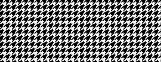 padrão preto e branco sem costura padrão houndstooth vetor