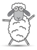 ilustração vetorial de ovelhas vetor