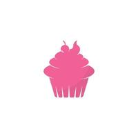 ilustração de ícone de vetor de cupcake