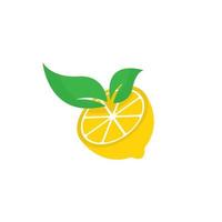 conjunto de ilustração de ícone de modelo de vetor de logotipo de fruta limão