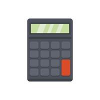 ícone do estimador de calculadora vetor plano isolado