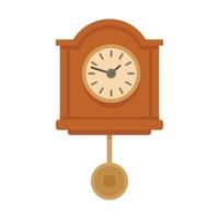 ícone de relógio de pêndulo de avô vetor plano isolado