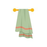ícone de toalha de sauna plano isolado vetor