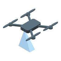 vetor isométrico de ícone de drone moderno. programa social