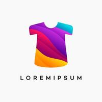 vetor de logotipo de camisa ondulada moderna, modelo de designs de logotipo de moda de pano, conceito de design, logotipo, elemento de logotipo para modelo