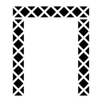 ícone de glifo do portão de dubai vetor