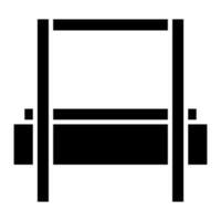 ícone de glifo de salto em altura vetor