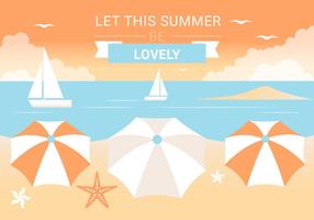 Fundo gratuito de Summer Beach Elements vetor