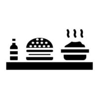 ícone de glifo de comida vetor