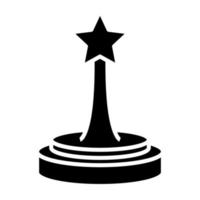 ícone de glifo do prêmio oscar vetor