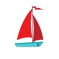 ícone de barco, estilo simples vetor