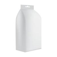 pacote branco de maquete de detergente, estilo realista vetor