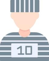 design de ícone criativo de prisioneiro vetor