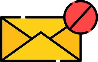 design de ícone criativo de bloco de e-mail vetor