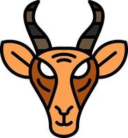 design de ícone criativo de gazela vetor