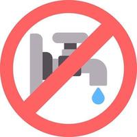 não desperdice água design de ícone criativo vetor