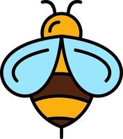 design de ícone criativo de abelha vetor