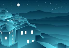 Shooting Star in Tuscany Free Vector