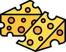 design de ícone criativo de queijo vetor
