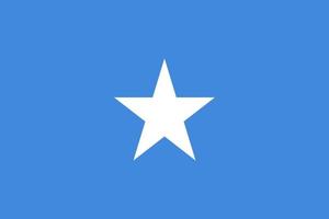bandeira da ilustração vetorial da Somália. vetor