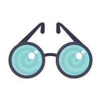 ícone de óculos de hipnose vetor plano isolado