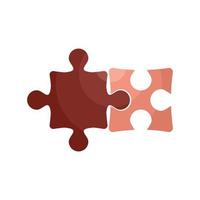 ícone de peças de quebra-cabeça vetor plano isolado
