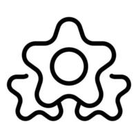 vetor de contorno do ícone de pesquisa de estrelas. nível de emoji