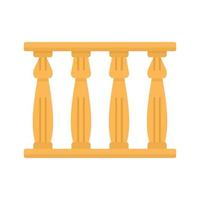 ícone de torres do templo do egito vetor isolado plano