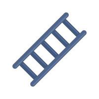 ícone de escada de metal vetor plano isolado