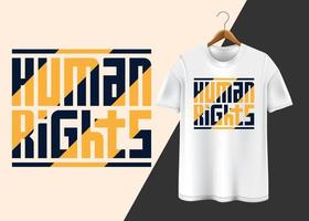 design de camiseta do dia internacional dos direitos humanos 10 de dezembro vetor