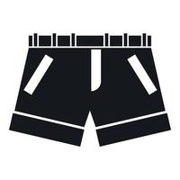 ícone de shorts, estilo simples vetor