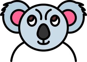 design de ícone criativo de coala vetor