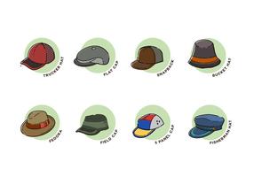 Coleção de vetores de chapéus