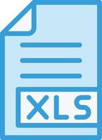 ilustração de design de ícone de vetor xls