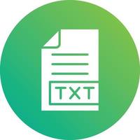 ilustração de design de ícone de vetor txt