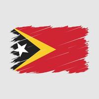 escova de bandeira de timor leste vetor